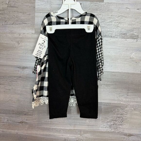 Rare Editions Black and White Checkered Dress Set - Picture 3 of 5